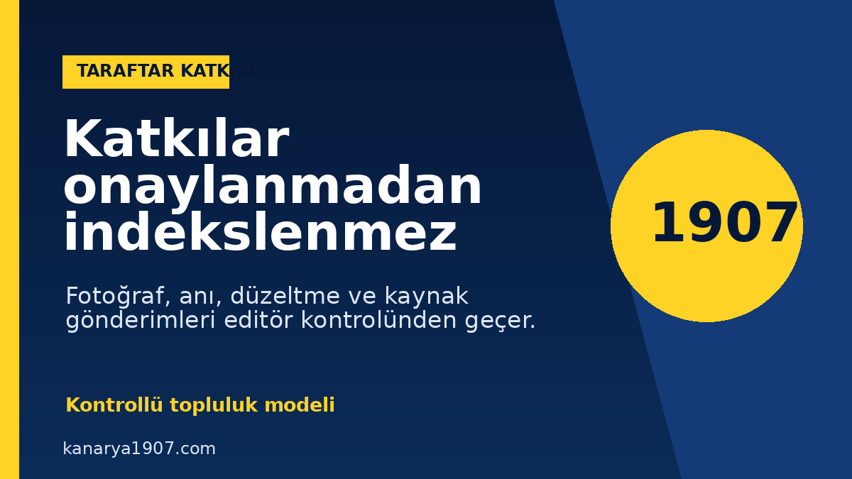 Kontrollü taraftar katkıları – Kanarya1907