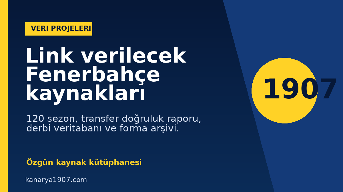 Kanarya1907 özgün kaynak kütüphanesi – Kanarya1907