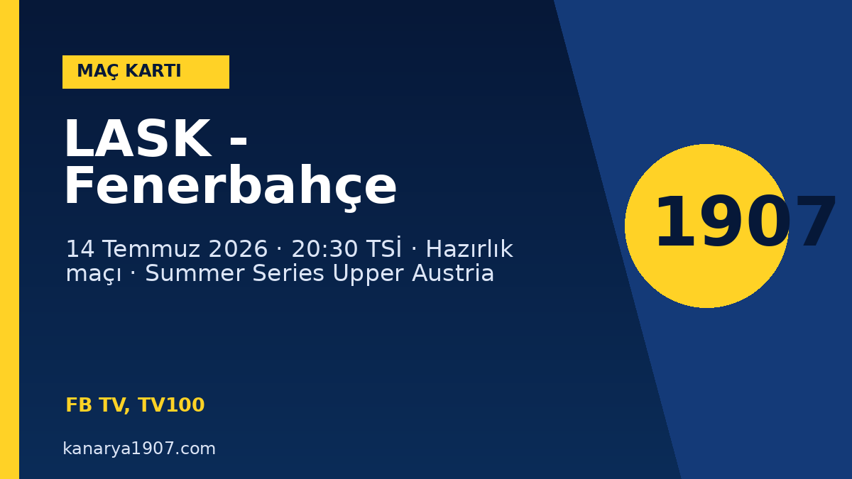 LASK – Fenerbahçe maçı: saat, kanal, kadrolar ve sonuç – Kanarya1907 Maç Merkezi