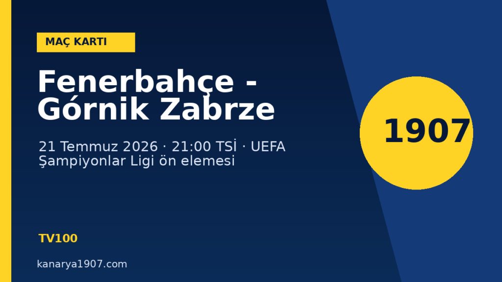 Fenerbahçe 1-0 Górnik Zabrze maç analizi sosyal kartı